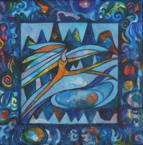 Lekamya IV       Akryl p lerret       24 x 24